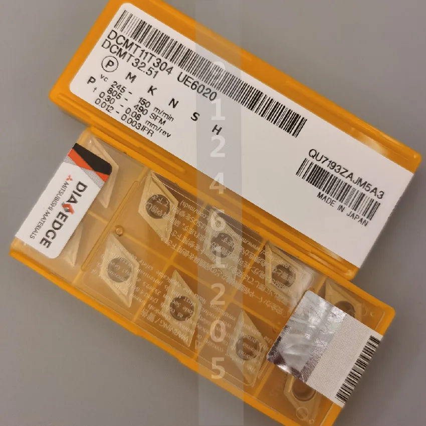 DCMT11T302 UE6020/DCMT11T304 UE6020/DCMT11T308 UE6020 DCMT32.50.5 DCMT32.51 DCMT32.52 оригинальные карбидные вставки CNC 10 шт./кор.
DCMT11T302 UE6020/DCMT11T304 UE6020/DCMT11T308 UE6020 DCMT32.50.5 DCMT32.51 DCMT32.52 оригинальные карбидные вставки CNC 10 шт./кор.