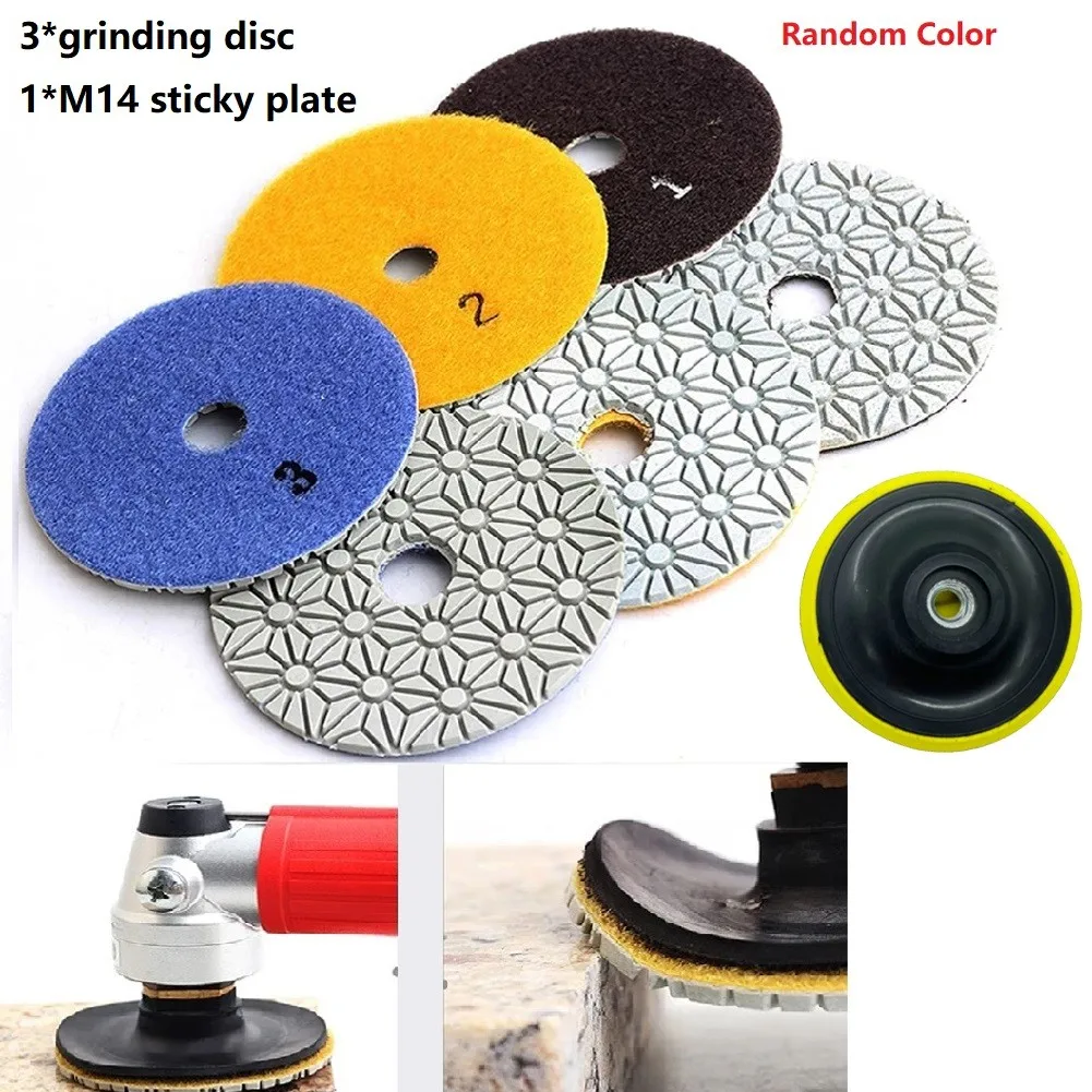 4pieces 4inch 100mm Diamond Flexible Wet & Dry Polishing Pads 3 Step Floor Polish For Stone Marble Tile
4pieces 4inch 100mm Diamond Flexible Wet & Dry Polishing Pads 3 Step Floor Polish For Stone Marble Tile