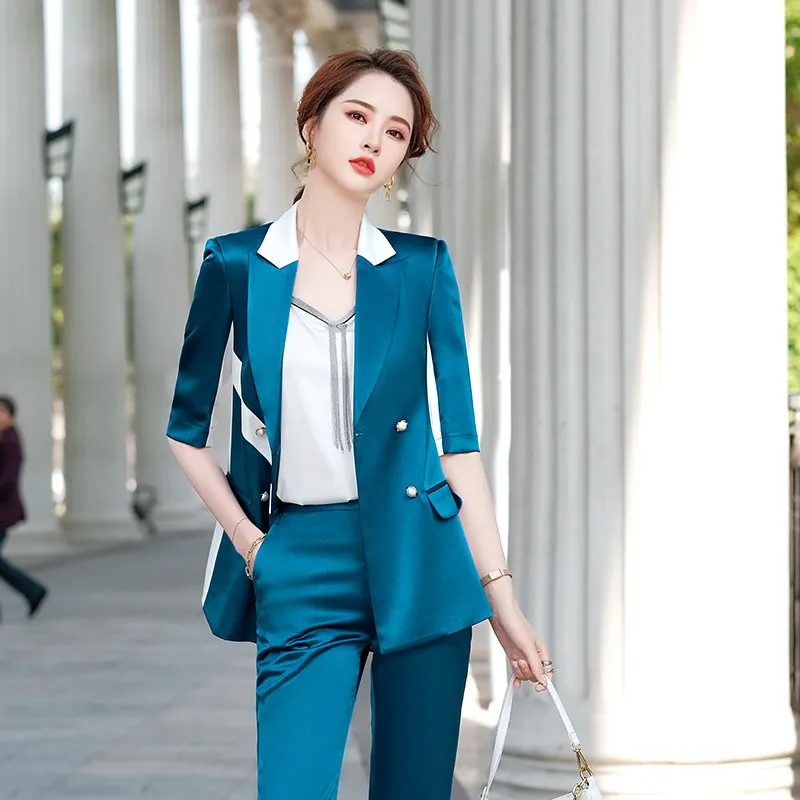 High End Suits Women 2021 New Summer Business Tracksuit Slim Panelled Formal Blazer Pants Office Ladies Fashion Work Wear 5XL
High End Suits Women 2021 New Summer Business Tracksuit Slim Panelled Formal Blazer Pants Office Ladies Fashion Work Wear 5XL