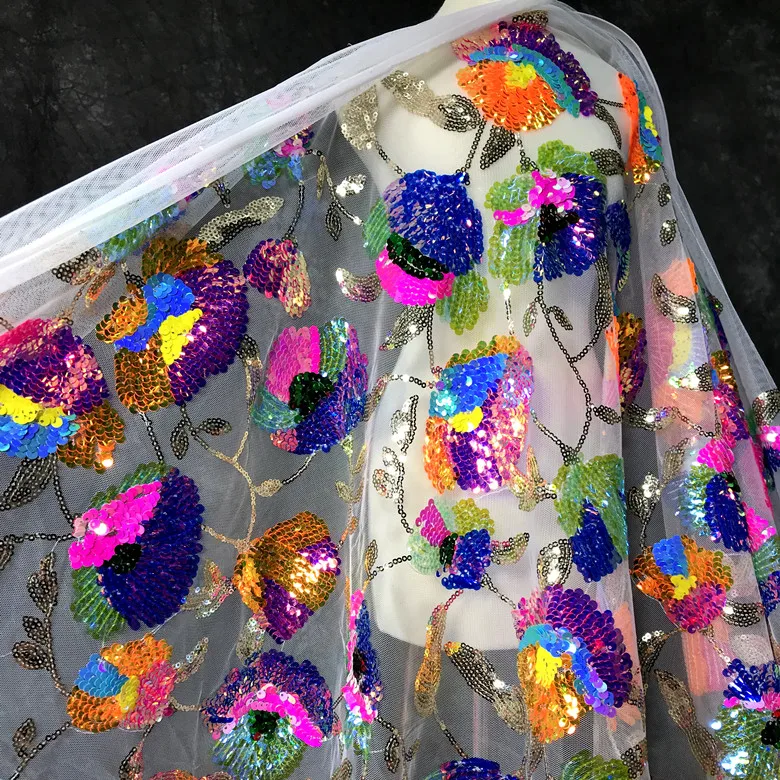 LASUI 2021 NEW brilliant Color transparent sequin cluster flower shiny mesh dress high-end custom dress designer fabric X0750
LASUI 2021 NEW brilliant Color transparent sequin cluster flower shiny mesh dress high-end custom dress designer fabric X0750
