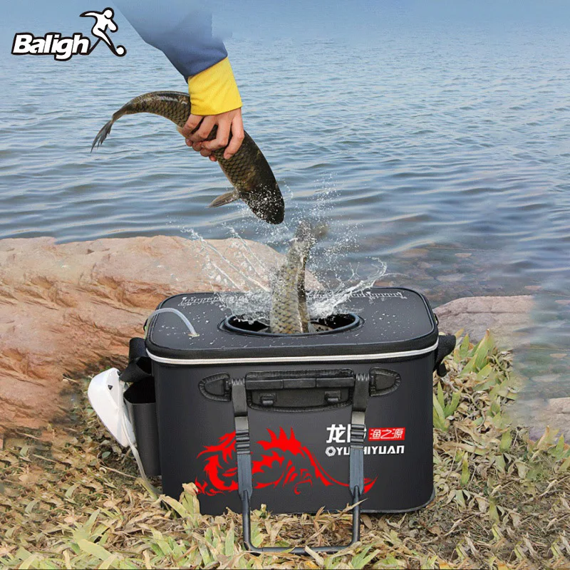 Balight Portable Fishing Bag Folding Thicken Live Fishing Box EVA Tank Bucket Fishing Tackle Fishing box Storage Bag
Balight Portable Fishing Bag Folding Thicken Live Fishing Box EVA Tank Bucket Fishing Tackle Fishing box Storage Bag