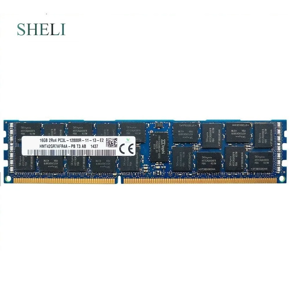 SHELI 16GB 2RX4 PC3L-12800R DDR3 1600MHz 240Pin ECC REG Server Memory RAM
SHELI 16GB 2RX4 PC3L-12800R DDR3 1600MHz 240Pin ECC REG Server Memory RAM