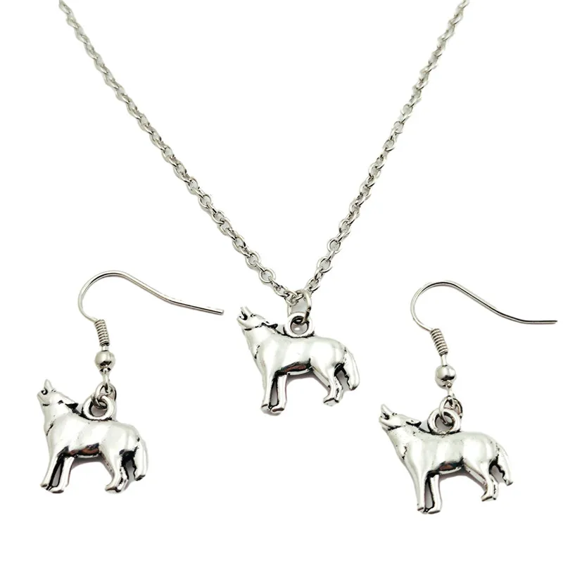 New Wolf Animal Jewelry Set Creative Earring Necklace Sets,Antique,Beauty Vintage Fashion Women Christmas Birthday Girl Gifts
New Wolf Animal Jewelry Set Creative Earring Necklace Sets,Antique,Beauty Vintage Fashion Women Christmas Birthday Girl Gifts