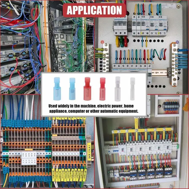 60/130/220pcs Male Female Connector Crimp Terminal Nylon Bullet Connectors Electrical Wire Terminals with Insulation Kit
60/130/220pcs Male Female Connector Crimp Terminal Nylon Bullet Connectors Electrical Wire Terminals with Insulation Kit