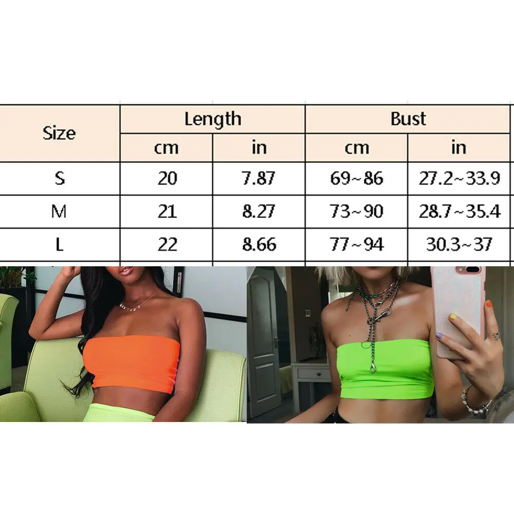 Summer Women Fashion Strapless Punk Off Shoulder Elastic Tube Tops Bra Hip Hop Girl Strapless Bandeau Solid Crop Tops Cool Wear
Summer Women Fashion Strapless Punk Off Shoulder Elastic Tube Tops Bra Hip Hop Girl Strapless Bandeau Solid Crop Tops Cool Wear