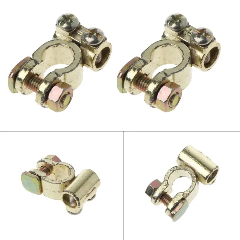 1Pair Alloy Car Battery Terminals Clamps Screw Connection Positive Negative Clip
1Pair Alloy Car Battery Terminals Clamps Screw Connection Positive Negative Clip
