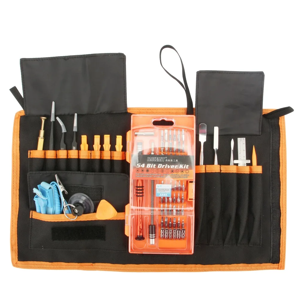 

JAKEMY JM-P01 74 in 1 Professional Electronic Precision Screwdriver Set Hand Tool Box for iPhone PC Repair Tools Maintenance Bag