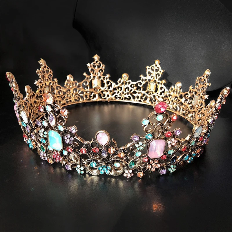 Baroque Royal Queen Crown Colorful Jelly Crystal Rhinestone Stone Wedding Tiara for Women Costume Bridal Hair Accessories
Baroque Royal Queen Crown Colorful Jelly Crystal Rhinestone Stone Wedding Tiara for Women Costume Bridal Hair Accessories