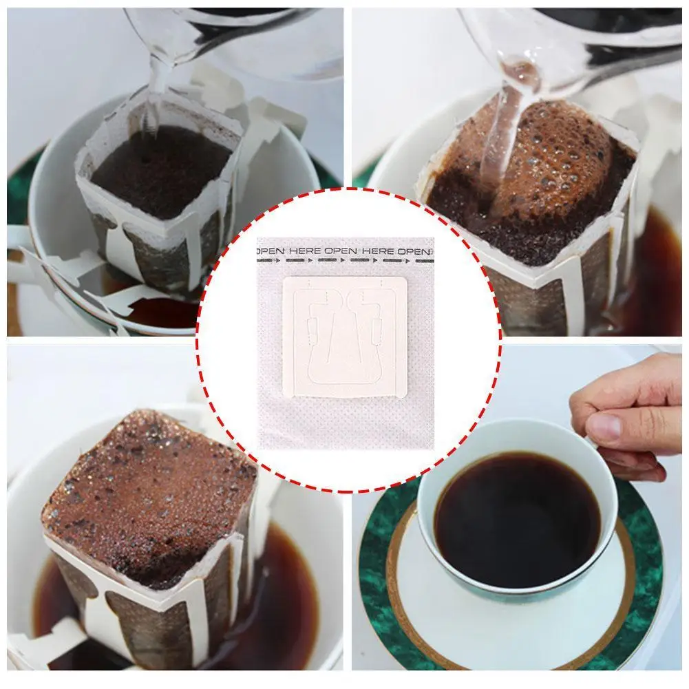 50 ear Coffee Filter Bag, Handmade Coffee Filter Paper Filter Drip Bag Coffee Economical Ear S0B7
50 ear Coffee Filter Bag, Handmade Coffee Filter Paper Filter Drip Bag Coffee Economical Ear S0B7