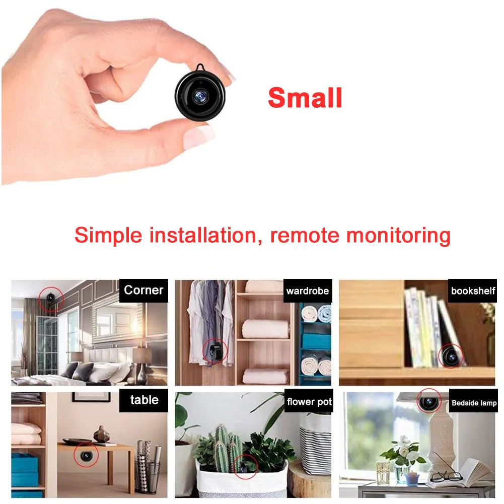 Mini Wifi IP Camera HD 720P Wireless Indoor Camera Nightvision Two Way Audio Motion Detection Baby Monitor V380 Ip Camera 
Mini Wifi IP Camera HD 720P Wireless Indoor Camera Nightvision Two Way Audio Motion Detection Baby Monitor V380 Ip Camera