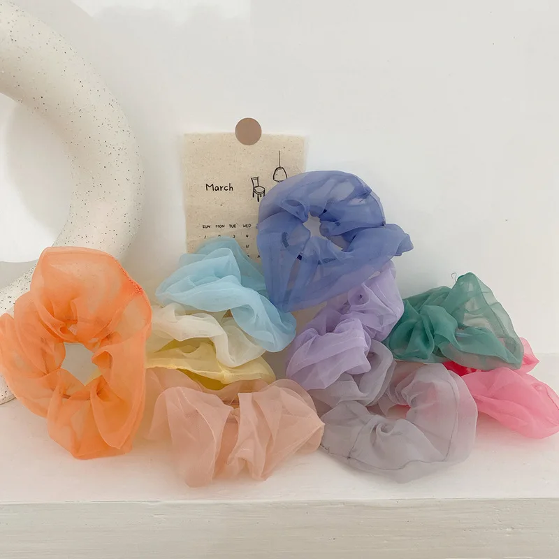 Vintage Gauze Elastic Hair Ties Hairbands Summer Fashion Soild Color Hair Rubber Scrunchies Girls Hair Accessories for Women
Vintage Gauze Elastic Hair Ties Hairbands Summer Fashion Soild Color Hair Rubber Scrunchies Girls Hair Accessories for Women