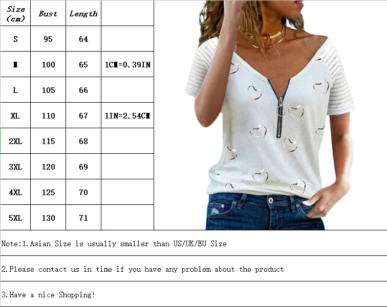 New Women's Fashion Plus Size Printed V-neck Zipper Casual Loose Short Sleeve T-shirt
New Women's Fashion Plus Size Printed V-neck Zipper Casual Loose Short Sleeve T-shirt