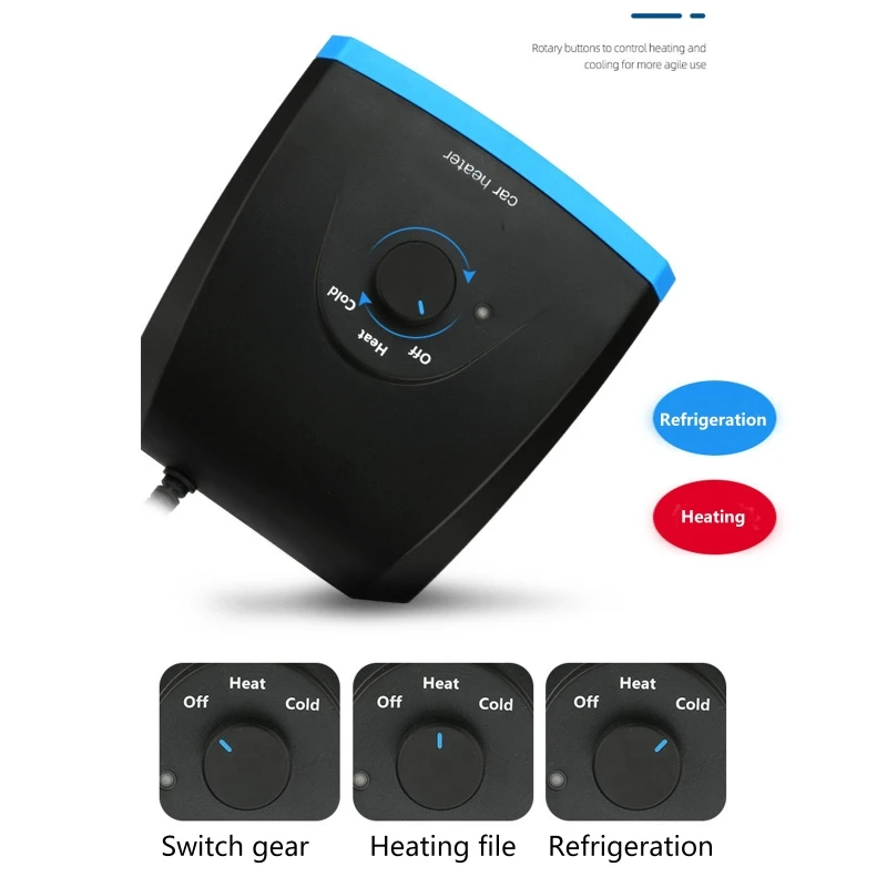 Portable Car Heater, 12v 150w With Heating And Cooling 2 In 1 Modes Rotate 360
Portable Car Heater, 12v 150w With Heating And Cooling 2 In 1 Modes Rotate 360