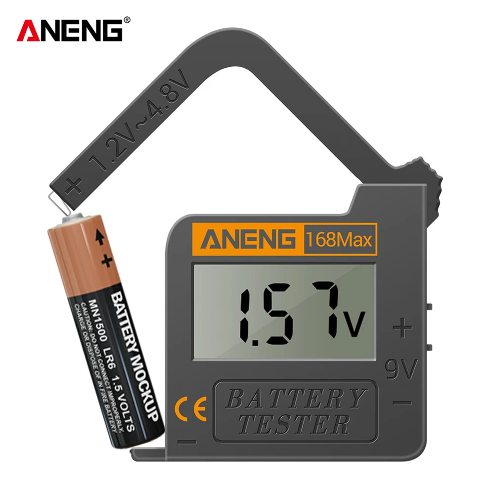 ANENG 168Max Digital Lithium Battery Capacity Tester LCD Battery Voltage Tester Digital Lithium Battery Capacity Diagnostic Tool
ANENG 168Max Digital Lithium Battery Capacity Tester LCD Battery Voltage Tester Digital Lithium Battery Capacity Diagnostic Tool
