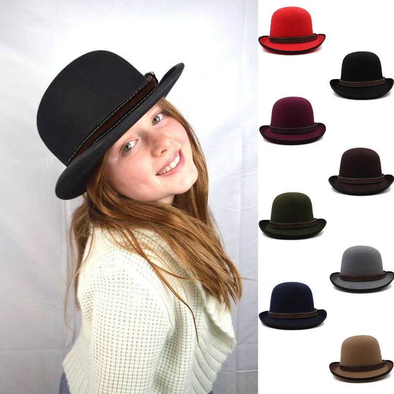 Men Women Oval Top Classical Wool Bowler Hat Roll Rim Derby Cap Sunhat Party Street Style Adjustable Size US 7 1/8-7 3/8 UK M-L
Men Women Oval Top Classical Wool Bowler Hat Roll Rim Derby Cap Sunhat Party Street Style Adjustable Size US 7 1/8-7 3/8 UK M-L