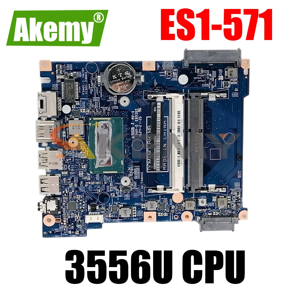 For ACER Aspire ES1-571 Pentium 3556U Notebook Mainboard 15300-1 SR1E3 DDR3 Laptop Motherboard
For ACER Aspire ES1-571 Pentium 3556U Notebook Mainboard 15300-1 SR1E3 DDR3 Laptop Motherboard