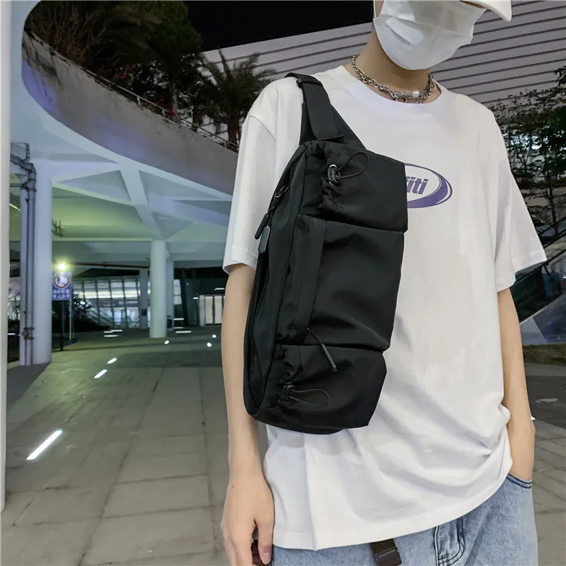 Casual Nylon Hip Hop Shoulder Phone Pouch Drawstring Unisex Chest Bag Men's Large Capacity Women Sports Waist Belt Fanny Pack
Casual Nylon Hip Hop Shoulder Phone Pouch Drawstring Unisex Chest Bag Men's Large Capacity Women Sports Waist Belt Fanny Pack