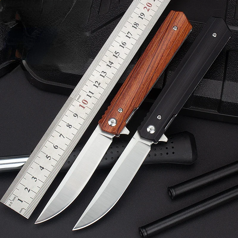Новый складной нож с деревянной ручкой для улицы D2 стальной высокопрочный фруктовый складной нож для кемпинга выживания острый тактически...
Новый складной нож с деревянной ручкой для улицы D2 стальной высокопрочный фруктовый складной нож для кемпинга выживания острый тактически...