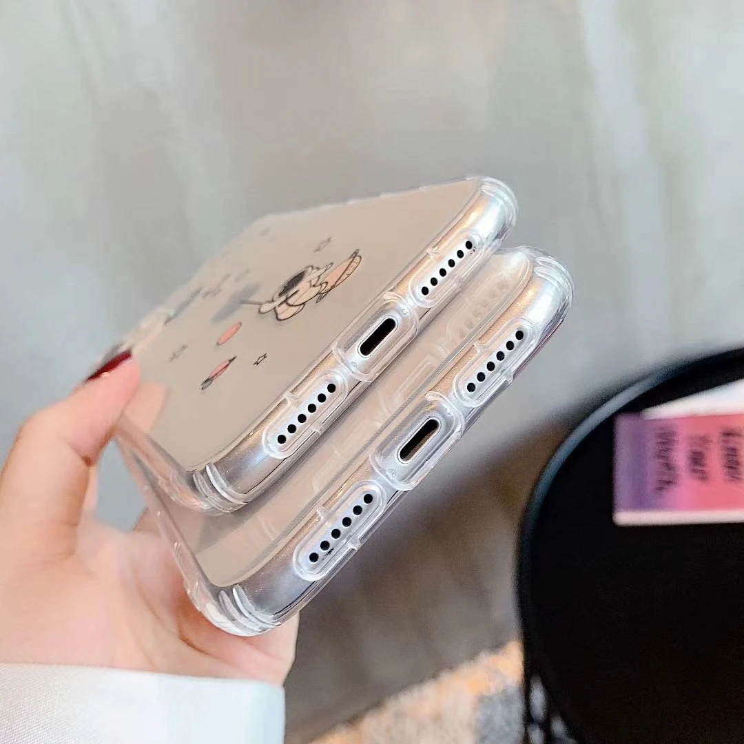 Creative Transparent Phone Case For iPhone 12 Mini 11 Pro Max XS Max XR X 7 8 Plus Fashion Caroon Astronaut Painting Back Cover
Creative Transparent Phone Case For iPhone 12 Mini 11 Pro Max XS Max XR X 7 8 Plus Fashion Caroon Astronaut Painting Back Cover