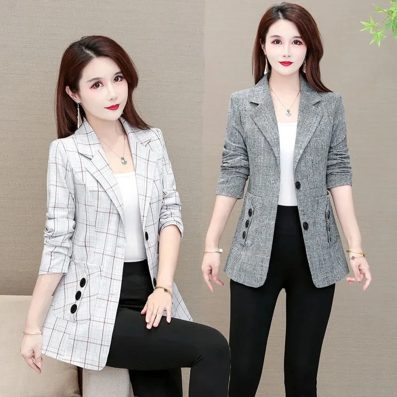 Liner BlazerFemale Plaid Female Small Suit Jacket 2023Female Spring Autumn New Fashion All-match Jacket Slim Short Casual Suit
Liner BlazerFemale Plaid Female Small Suit Jacket 2023Female Spring Autumn New Fashion All-match Jacket Slim Short Casual Suit