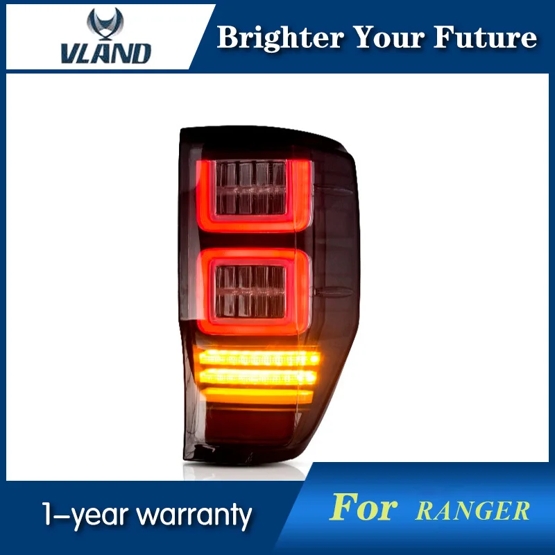 Новый стиль задний фонарь для Ford Ranger светодиодный 2012 2013 2014 2015 2016 2017 2018 дымчатый