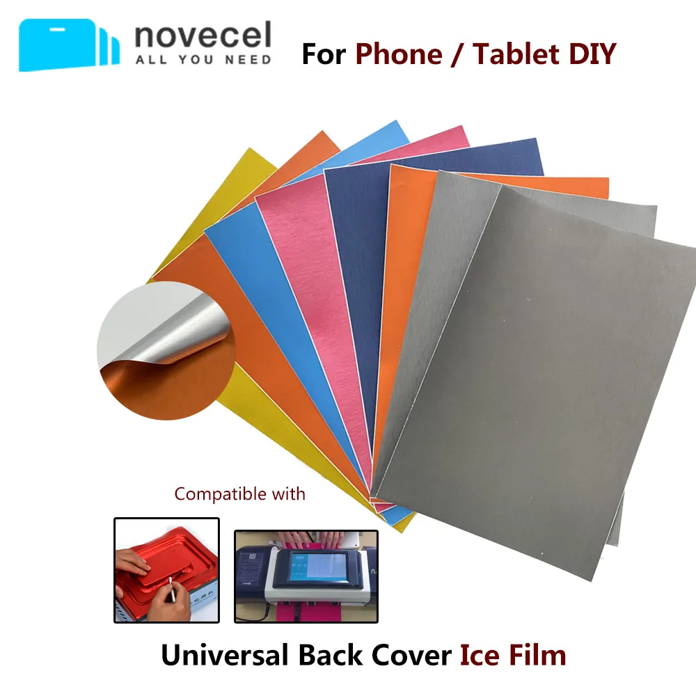 50pcs/lot A4 Colored Foil Paper Ice Film Fit for Mobile Phone Tablet Back Cover Vacuum Envelope Tools Knife Cutting Film Machine
50pcs/lot A4 Colored Foil Paper Ice Film Fit for Mobile Phone Tablet Back Cover Vacuum Envelope Tools Knife Cutting Film Machine