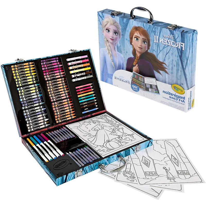 Crayola Frozen Inspiration Art Case with Markers Colored Pencils Pip-Squeaks Skinnies 100 Art & Coloring Supplies Gift for Kids
Crayola Frozen Inspiration Art Case with Markers Colored Pencils Pip-Squeaks Skinnies 100 Art & Coloring Supplies Gift for Kids