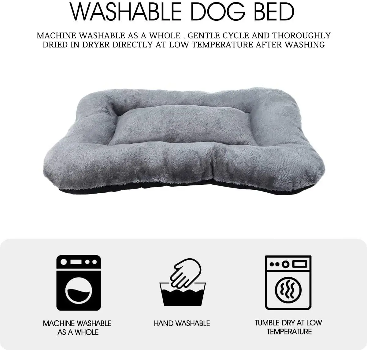 Dog bed, super soft dog bed, fluffy machine washable non-slip kennel, suitable for large and medium-sized dogs and cats to sleep
Dog bed, super soft dog bed, fluffy machine washable non-slip kennel, suitable for large and medium-sized dogs and cats to sleep