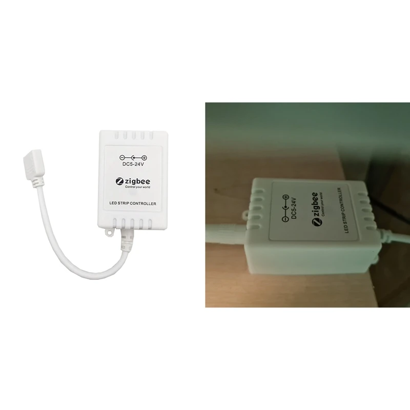 Умный светодиодный контроллер Tuya Zigbee для световой ленты, совместим с светильник HA Zigbee2MQTT Tasmota Alexa Home, 5-24 В
Умный светодиодный контроллер Tuya Zigbee для световой ленты, совместим с светильник HA Zigbee2MQTT Tasmota Alexa Home, 5-24 В