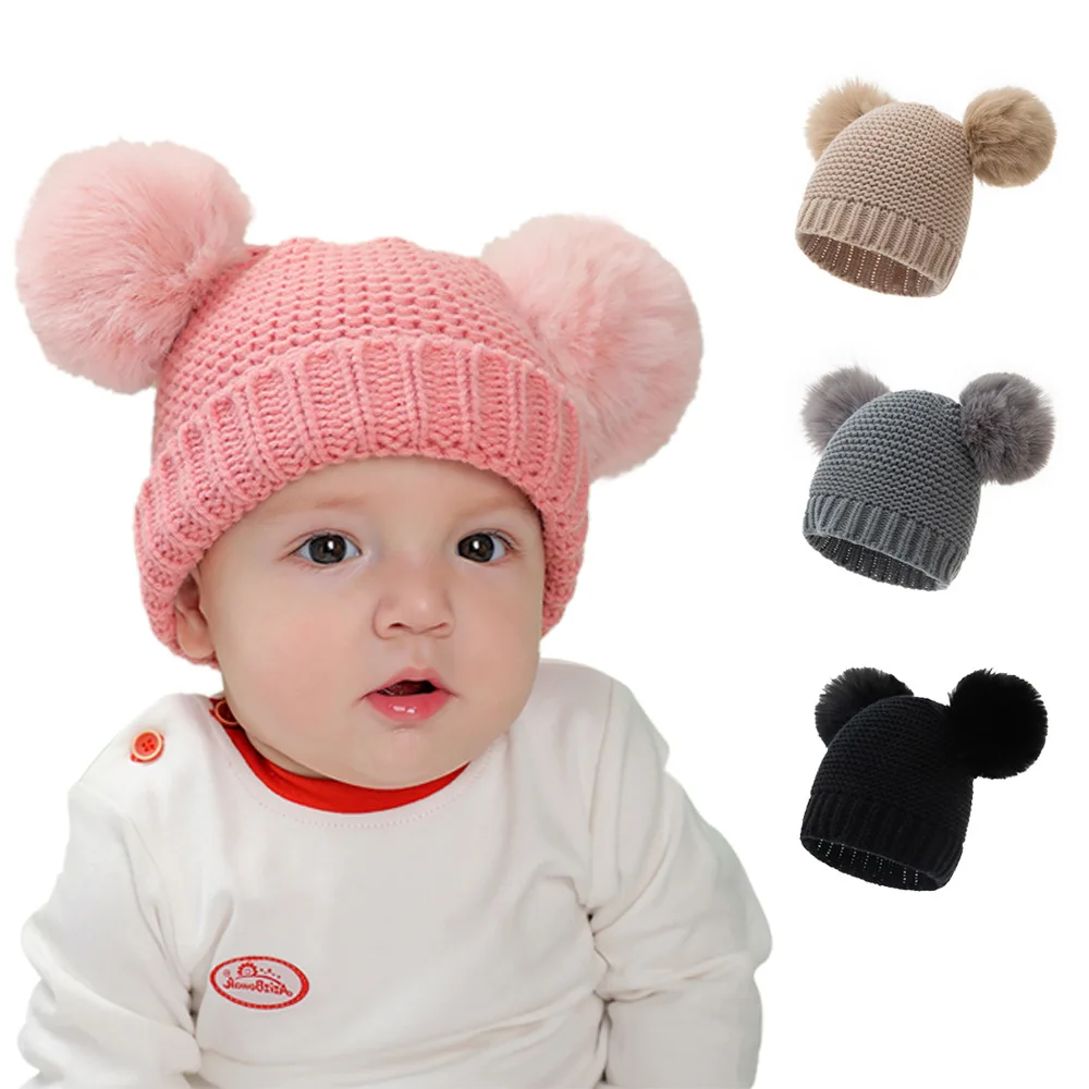 The New Double Ball Autumn Winter for Children's Hat Cute Warm Children's Woolen Hat Acrylic Fiber for Newborn Baby Boy Girl
The New Double Ball Autumn Winter for Children's Hat Cute Warm Children's Woolen Hat Acrylic Fiber for Newborn Baby Boy Girl