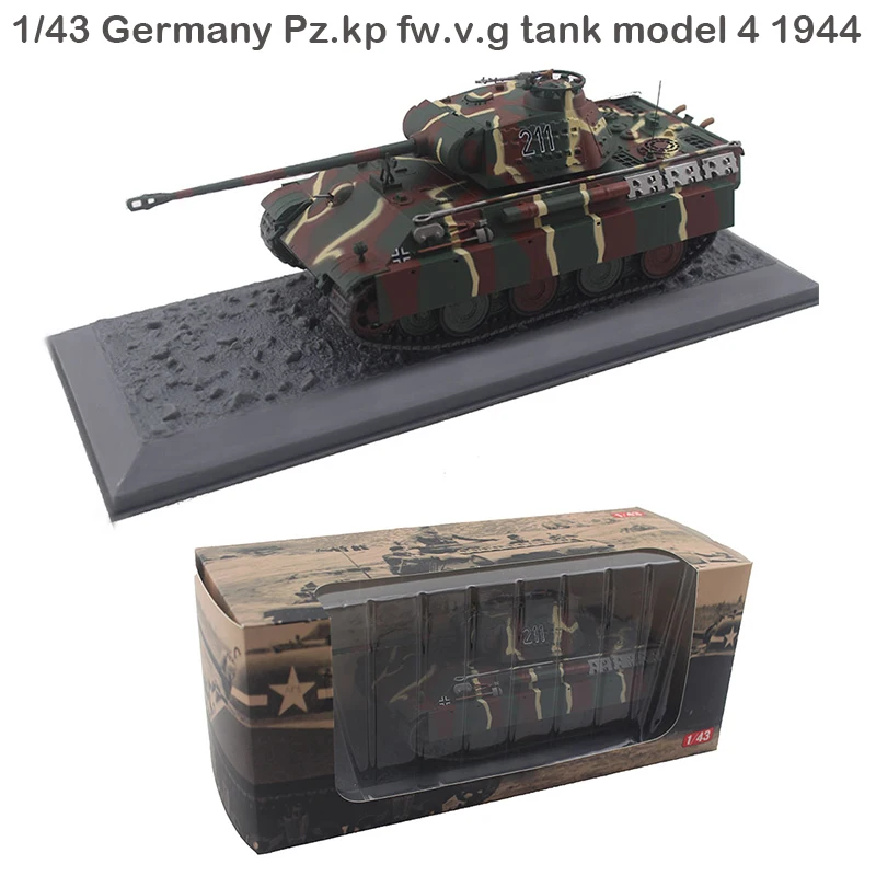 

Rare 1/43 Германия Pz.kp fw.v.g Модель бака 4 1944 статическая модель коллекции сплава