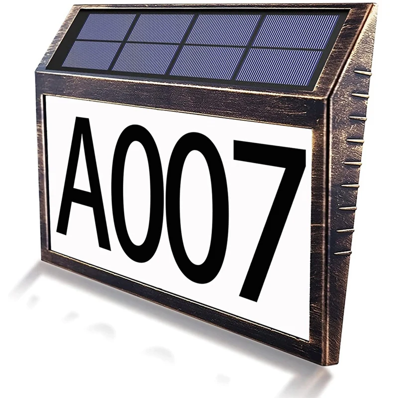Outdoor Solar LED House Number Light Energy Saving Solar Door Plate Light DIY Garden Garage Door Number
Outdoor Solar LED House Number Light Energy Saving Solar Door Plate Light DIY Garden Garage Door Number