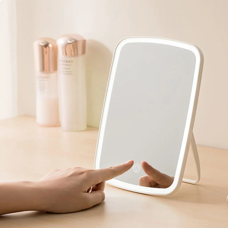 LED Makeup Mirror intelligent Portable Desktop Ladies Makeup Light Adjustable Women Girls Rectangle Mirrors
LED Makeup Mirror intelligent Portable Desktop Ladies Makeup Light Adjustable Women Girls Rectangle Mirrors