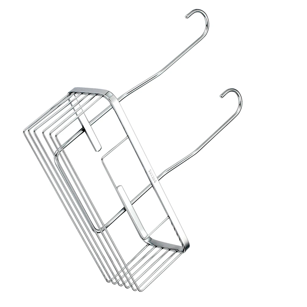 1pc Stainless Steel Storage Rack Shower Rack Hanging Shelves Toiletries Display Holder for Toilet Bathroom Kitchen (Silver)
1pc Stainless Steel Storage Rack Shower Rack Hanging Shelves Toiletries Display Holder for Toilet Bathroom Kitchen (Silver)