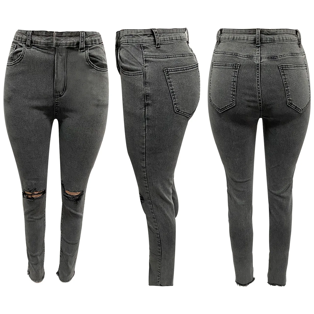 Women casual jeans fall/winter new fashion washed distressed hole skinny jeans ladies solid color pencil pants denim pants
Women casual jeans fall/winter new fashion washed distressed hole skinny jeans ladies solid color pencil pants denim pants