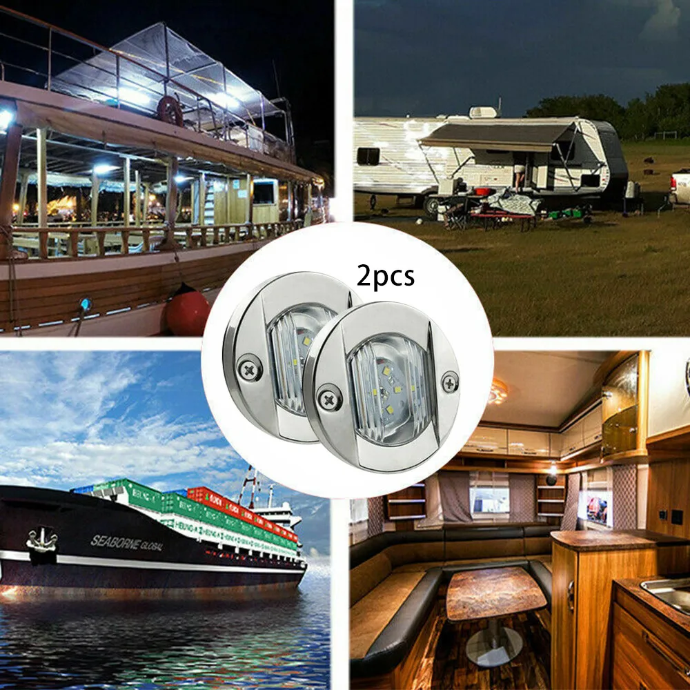 Marine Boat LED Stern Lights Round Waterproof White 12V 2pcs Accessories Cabin Courtesy Light Courtyard Durable
Marine Boat LED Stern Lights Round Waterproof White 12V 2pcs Accessories Cabin Courtesy Light Courtyard Durable