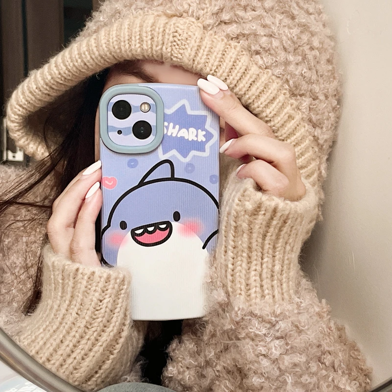 Cute Cartoon Animal Shark Korean Phone Case For iPhone 11 12 13 Pro Xs Max X Xr 7 8 Puls SE Cases Soft Silicone Cover
Cute Cartoon Animal Shark Korean Phone Case For iPhone 11 12 13 Pro Xs Max X Xr 7 8 Puls SE Cases Soft Silicone Cover
