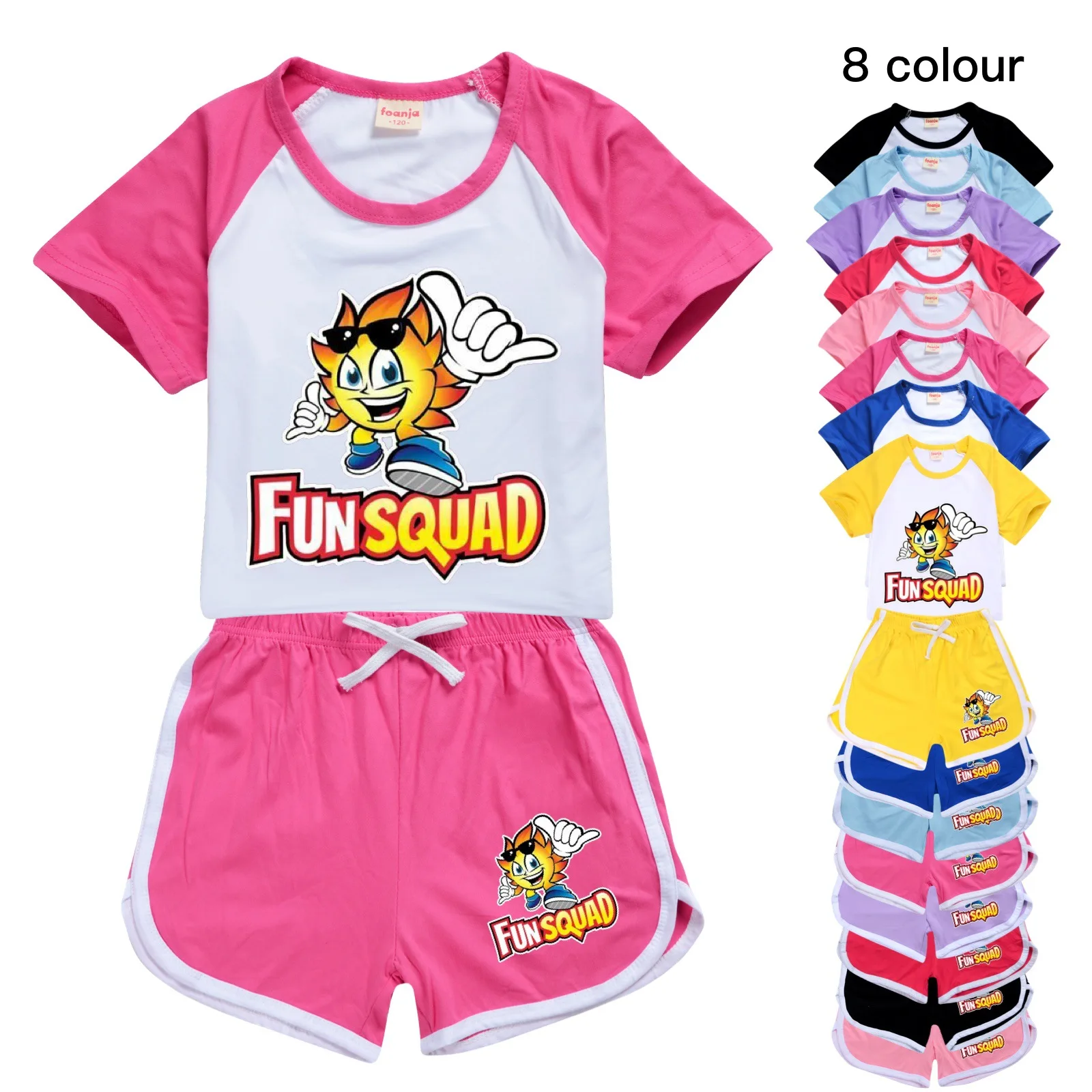 Fun Square Gaming 100-170 Boys Shorts T-shirt Sports Suit Kids Boutique Clothing Wholesale Girls Clothes Two Piece Set Summer 
Fun Square Gaming 100-170 Boys Shorts T-shirt Sports Suit Kids Boutique Clothing Wholesale Girls Clothes Two Piece Set Summer
