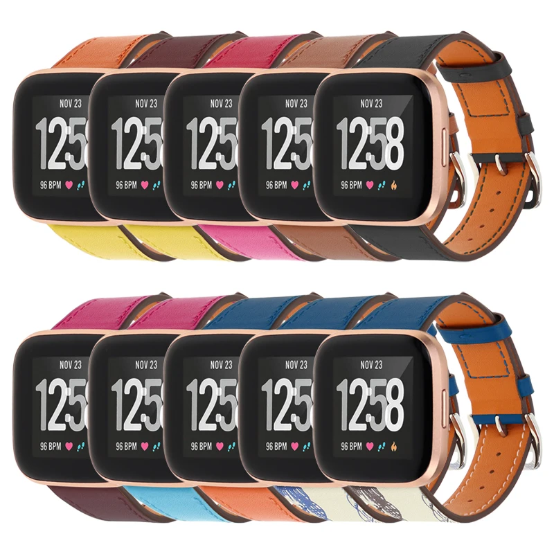 

For Fitbit Versa Breathable Leather Wristband Smart Watch Strap For Fitbit Versa 2 Bracelet Strap Accessories Correa Versa2 Band