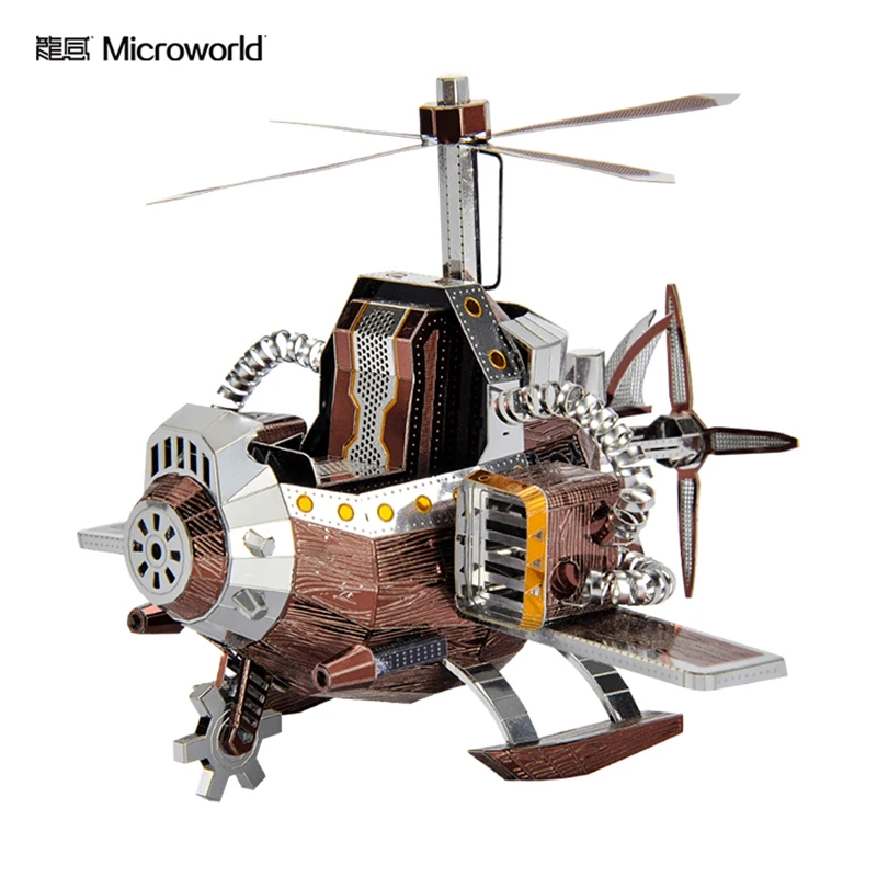 Металлический 3D пазл MICROWORLD украшение для дома и спасательного самолета в виде