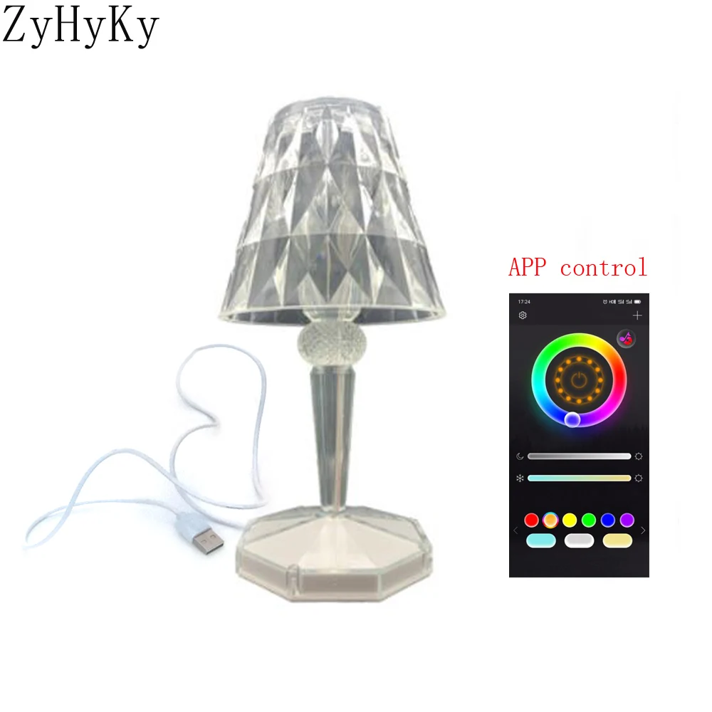 1-3 PCS APP Changing Table Lamp Diamond Crystal Decoration Desk Lamps For Bedroom Bedside Bar Lighting Gift LED Night Light
1-3 PCS APP Changing Table Lamp Diamond Crystal Decoration Desk Lamps For Bedroom Bedside Bar Lighting Gift LED Night Light