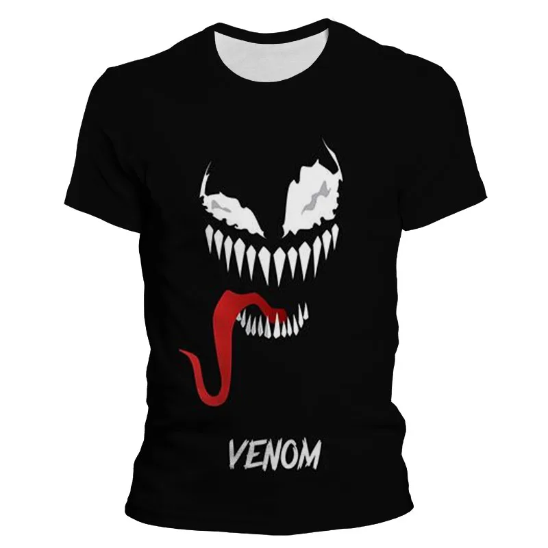 2021 Hot New Fashion Venom 3D Printed T shirt Unique Short Sleeve Tshirt Men's Women boy girl Clothing Drop Shipping Tops | Мужская