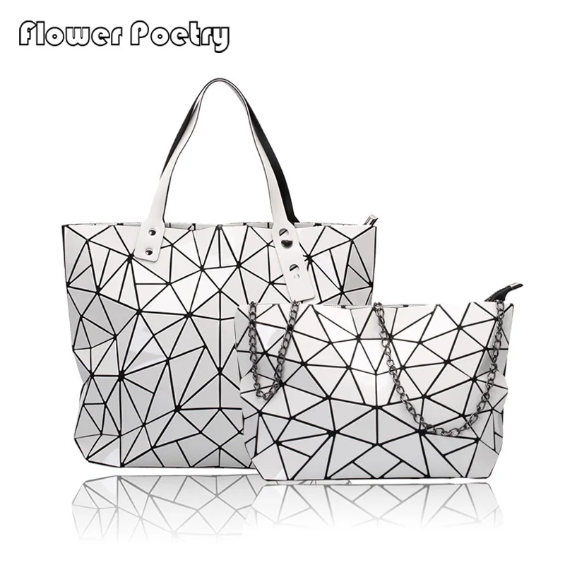 Luxury Female Shoulder Bags Tote Designers Large Capacity Women Handbags Set Ladies Geometry Messenger Bag Bolsos Holographic
Luxury Female Shoulder Bags Tote Designers Large Capacity Women Handbags Set Ladies Geometry Messenger Bag Bolsos Holographic