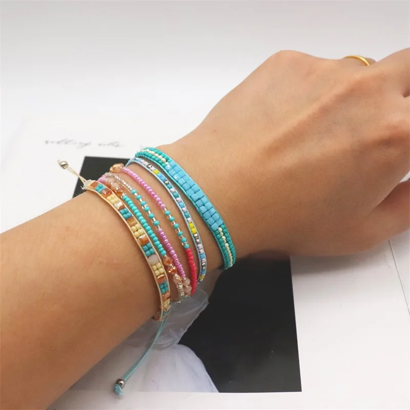 ZHONGVI Handmade Bohemia Weave Rope Chain Bracelets For Woman Men Crystal Seed Beads Charms Wristband Fashion Jewelry
ZHONGVI Handmade Bohemia Weave Rope Chain Bracelets For Woman Men Crystal Seed Beads Charms Wristband Fashion Jewelry