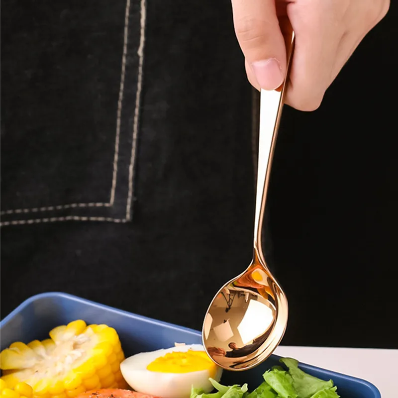 304 Stainless Steel Small round Spoon/Dessert Spoon Spoon Western round-Toe Ladel Spoon/New Style Creative Red Gold Red Spoon Su
304 Stainless Steel Small round Spoon/Dessert Spoon Spoon Western round-Toe Ladel Spoon/New Style Creative Red Gold Red Spoon Su