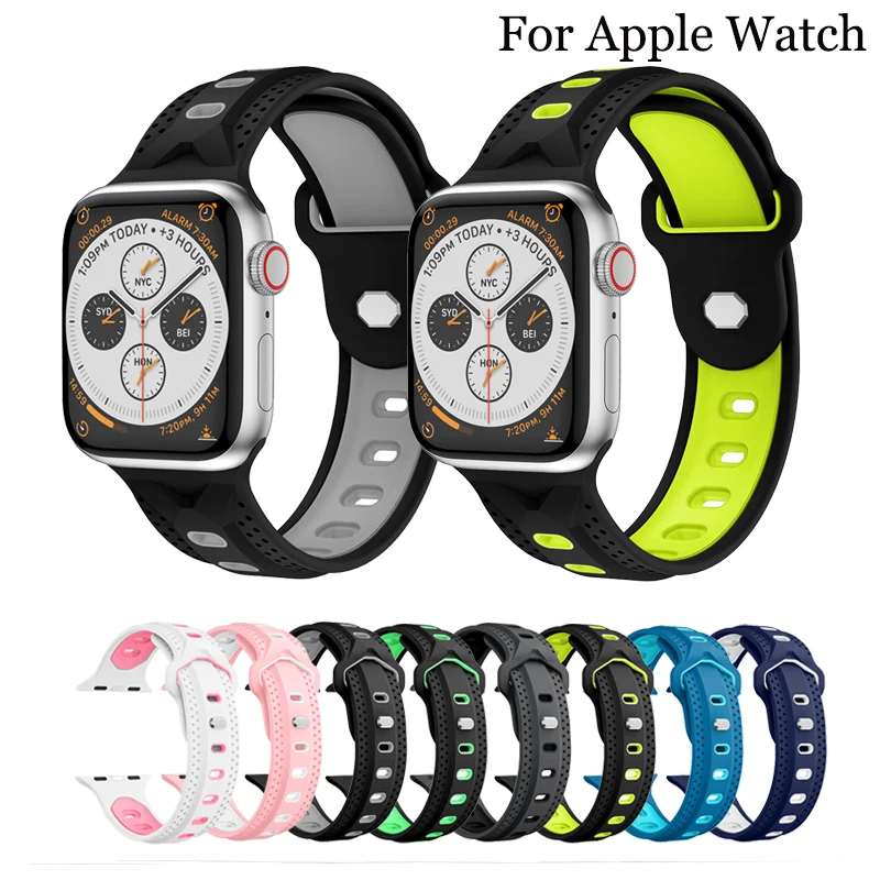 Silicone sport strap for Apple watch band 44 mm/40mm iWatch band 42mm/38mm for Apple watch serie 5 4 3 2 38 40 42 44mm
Silicone sport strap for Apple watch band 44 mm/40mm iWatch band 42mm/38mm for Apple watch serie 5 4 3 2 38 40 42 44mm
