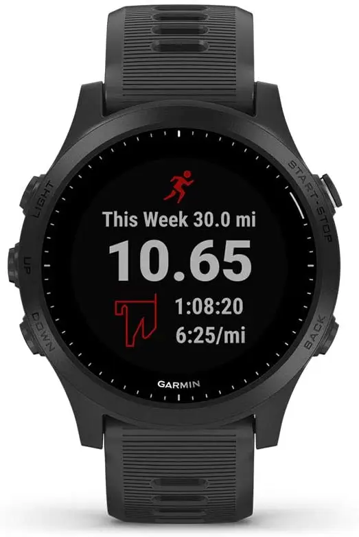Фото Гармин Форераннер 945 GPS беговые/триатлонные умные часы с монитором сердечного ритма, фитнес, водонепроницаемость 5АТМ, спортивные часы для плавания.