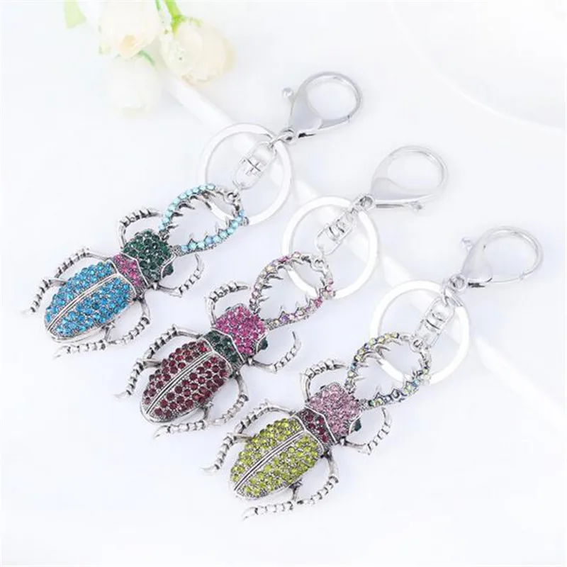 Fashion Crystal Cool Key Ring Metal Steampunk Insect Key Chain For Women Keychains Jewelry Rhinestone Pendant Bag Holder
Fashion Crystal Cool Key Ring Metal Steampunk Insect Key Chain For Women Keychains Jewelry Rhinestone Pendant Bag Holder