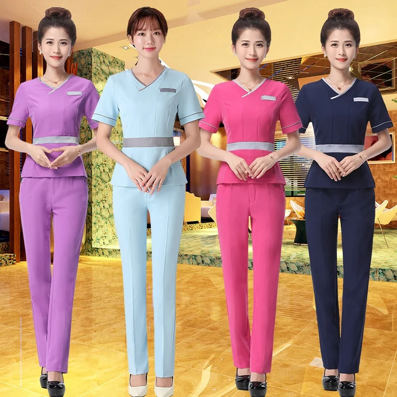 Spa Uniforms Women Workwear Beauty Clothing Beautician Scrubs Work Clothes Beauty Salon Tattoo Artist Uniform 2Pcs Set DD2586
Spa Uniforms Women Workwear Beauty Clothing Beautician Scrubs Work Clothes Beauty Salon Tattoo Artist Uniform 2Pcs Set DD2586