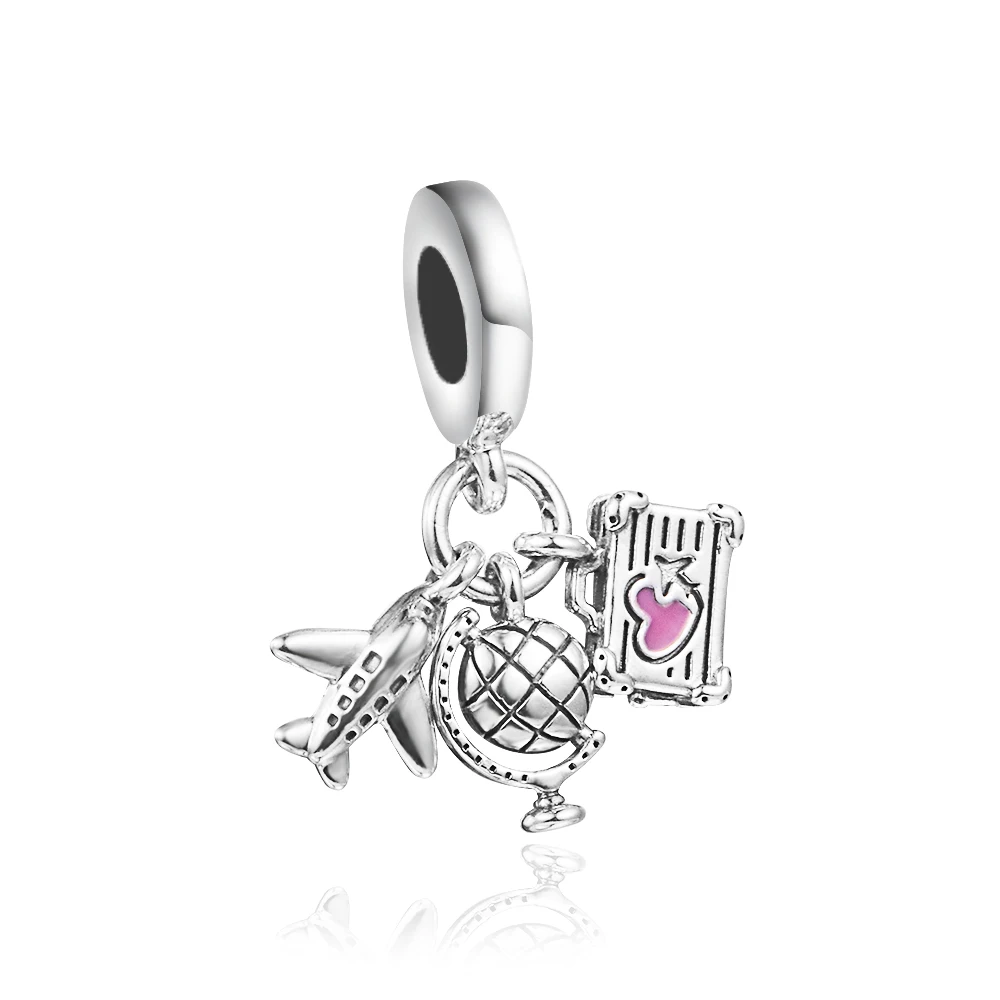 Airplane, Globe & Suitcase Charms Original 925 Sterling Silver Beads for Women Jewelry Making Fits Europe Bracelet DIY Gift
Airplane, Globe & Suitcase Charms Original 925 Sterling Silver Beads for Women Jewelry Making Fits Europe Bracelet DIY Gift